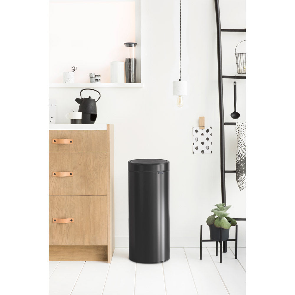 Brabantia Touch Bin 30L Matt Black