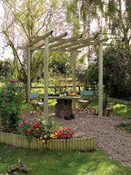 Grange PKTRADA Traditional Timber Pergola 2.8m  - Green