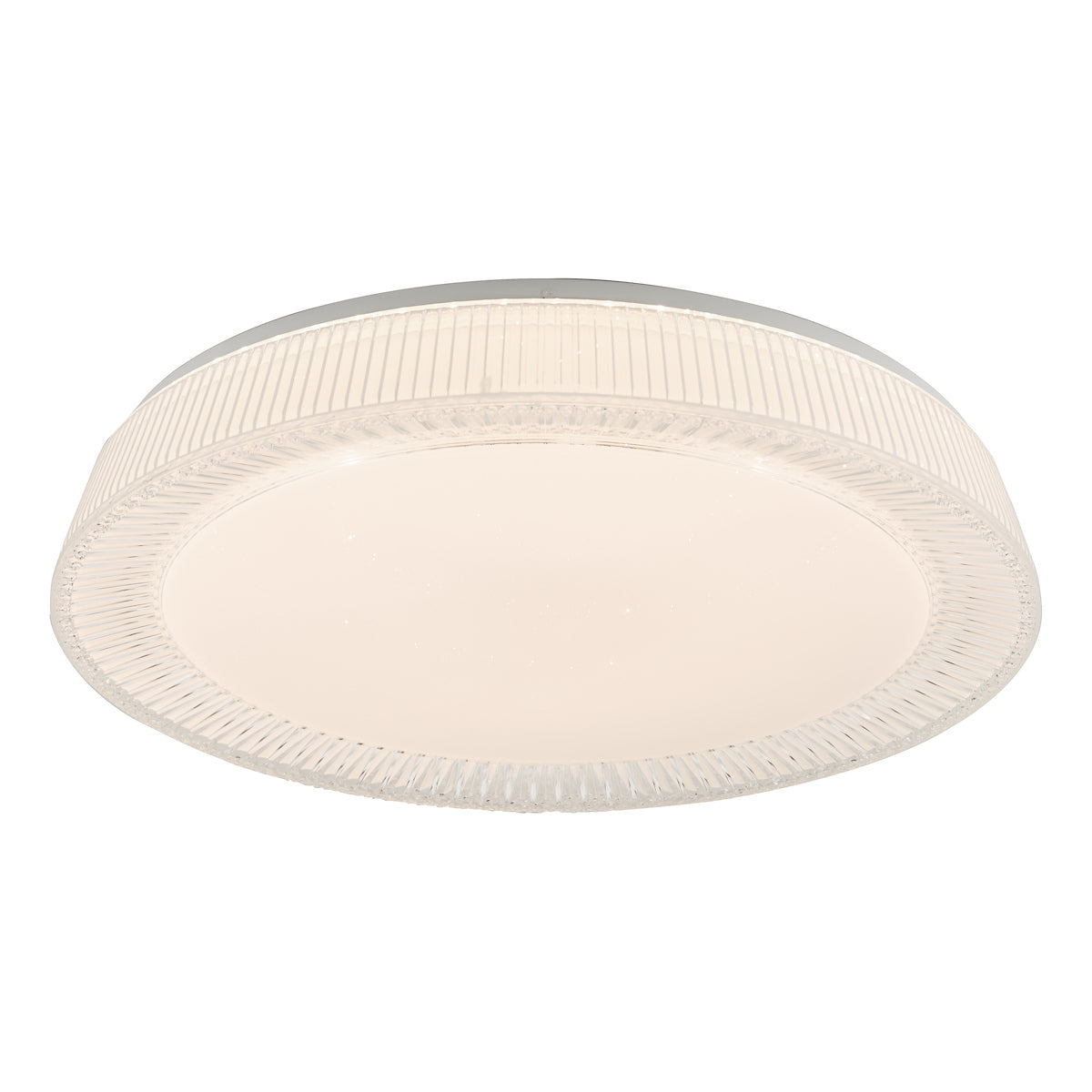 Udell Flush Faceted Acrylic LED<br>Clear