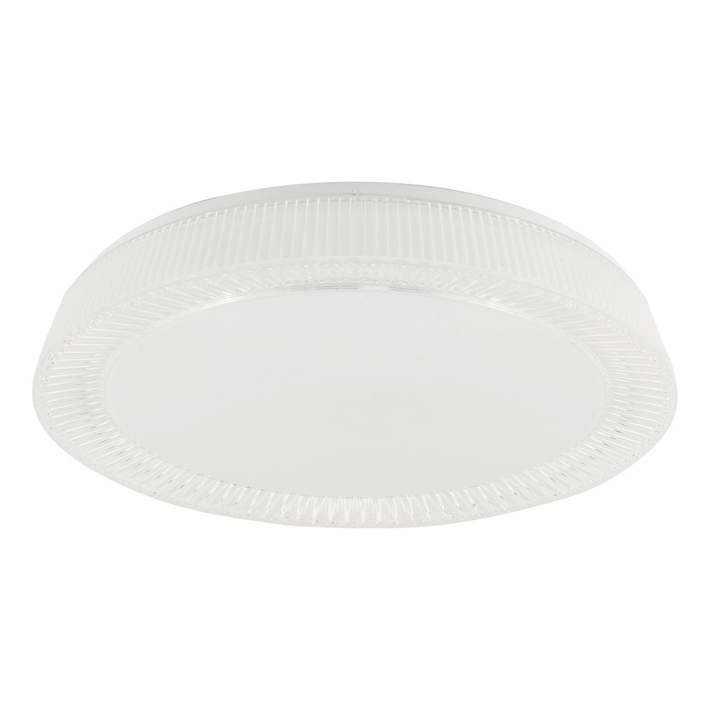 Udell Flush Faceted Acrylic LED<br>Clear