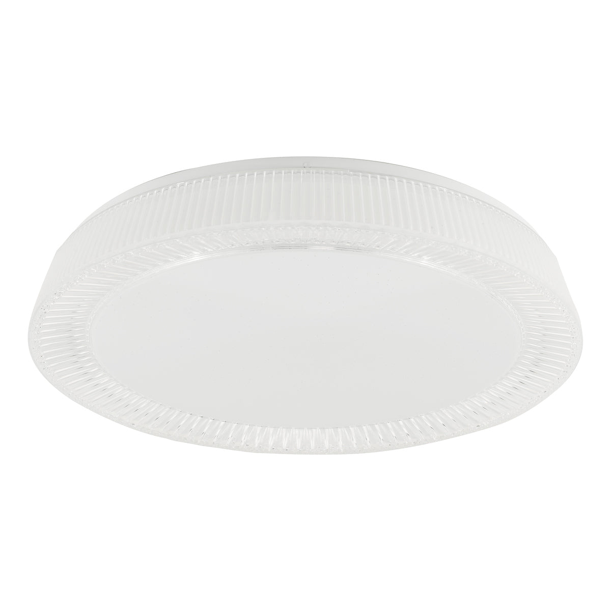 Udell Flush Faceted Acrylic LED<br>Clear