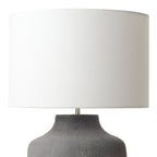 Udine Table Lamp Textured Grey Base Only<br>Grey Ceramic
