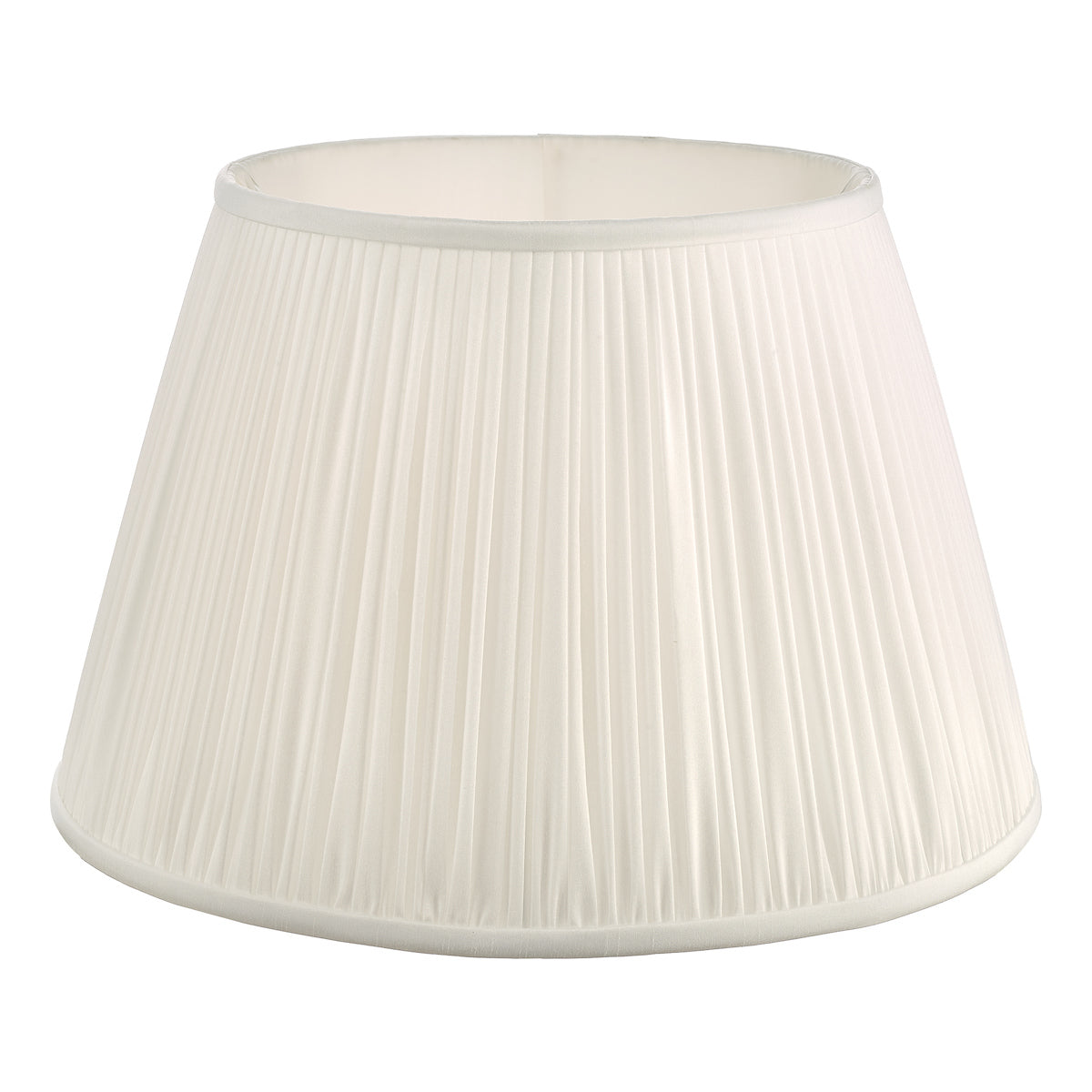 Ulyana Ivory Faux Silk Pleated Shade 40cm<br>Ivory