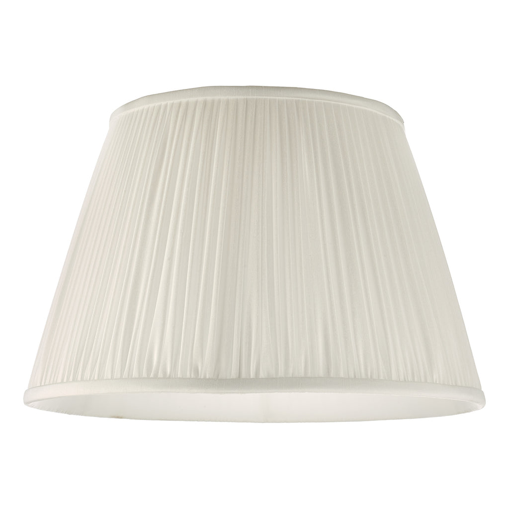 Ulyana Ivory Faux Silk Pleated Shade 40cm<br>Ivory