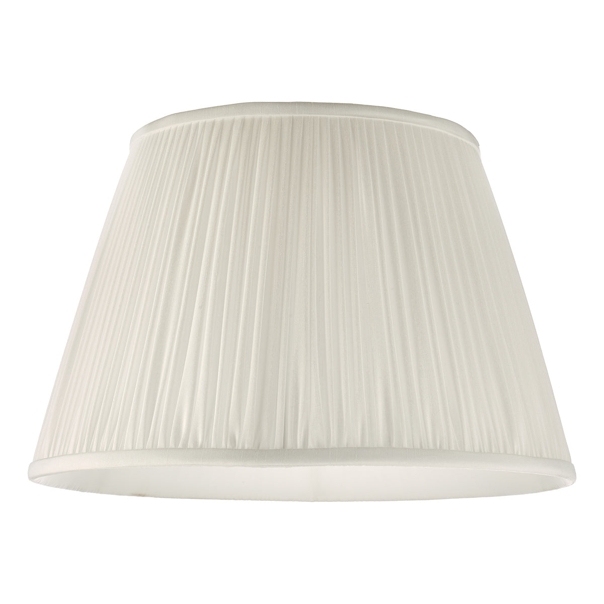 Ulyana Ivory Faux Silk Pleated Shade 40cm<br>Ivory