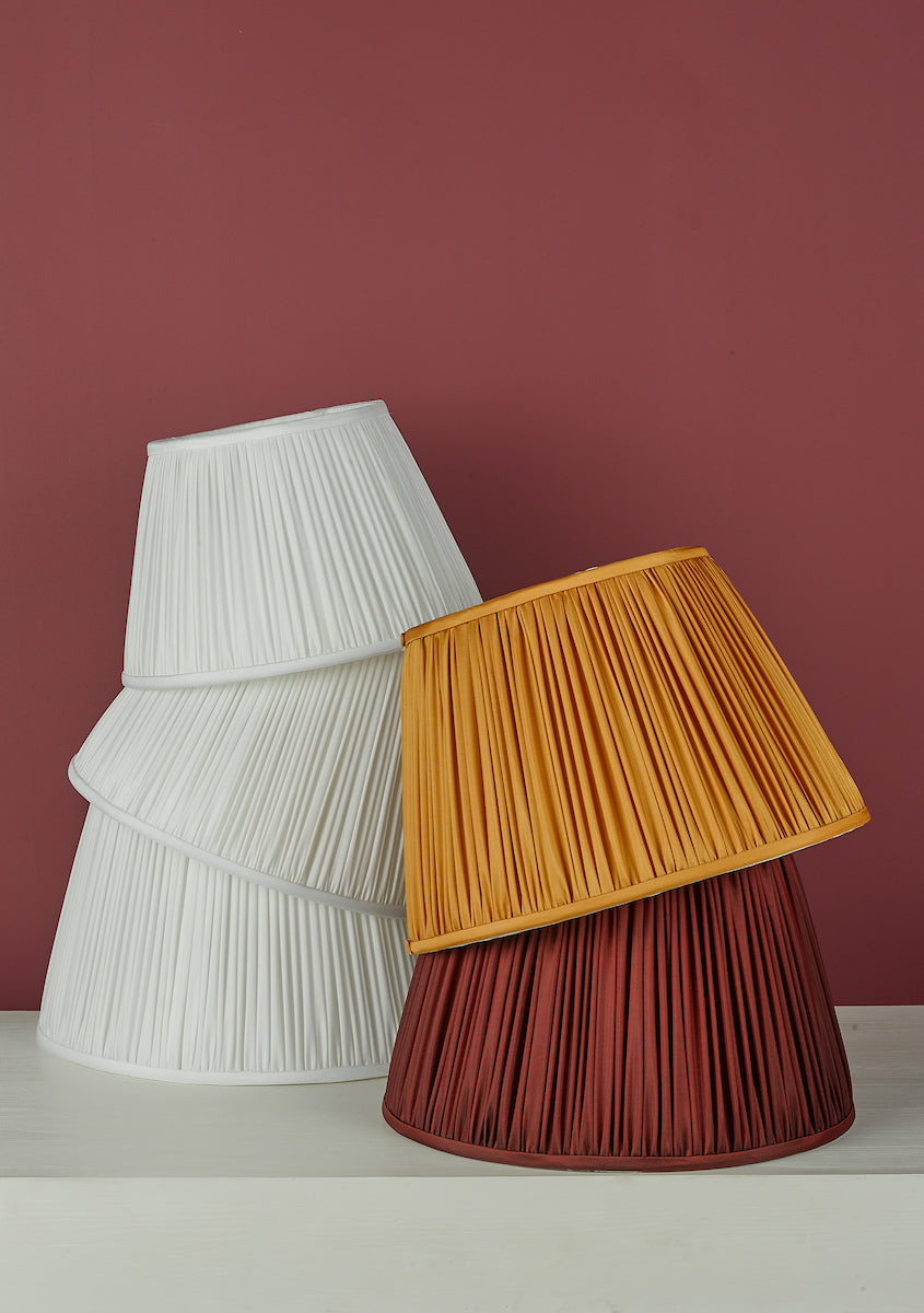Vondra Ivory Linen Tapered Drum Shade 36cm<br>Ivory