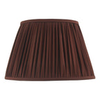 Ulyana Burgundy Faux Silk Pleated Shade 40cm<br>Red