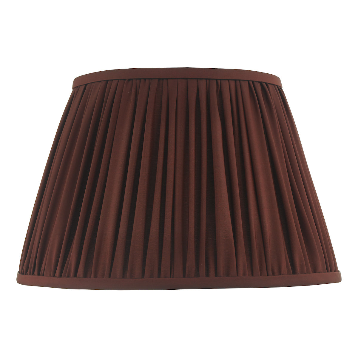 Ulyana Burgundy Faux Silk Pleated Shade 40cm<br>Red