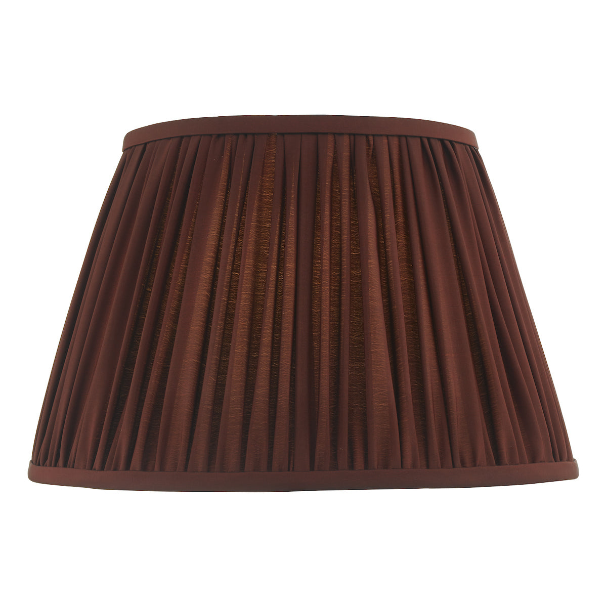 Ulyana Burgundy Faux Silk Pleated Shade 40cm<br>Red