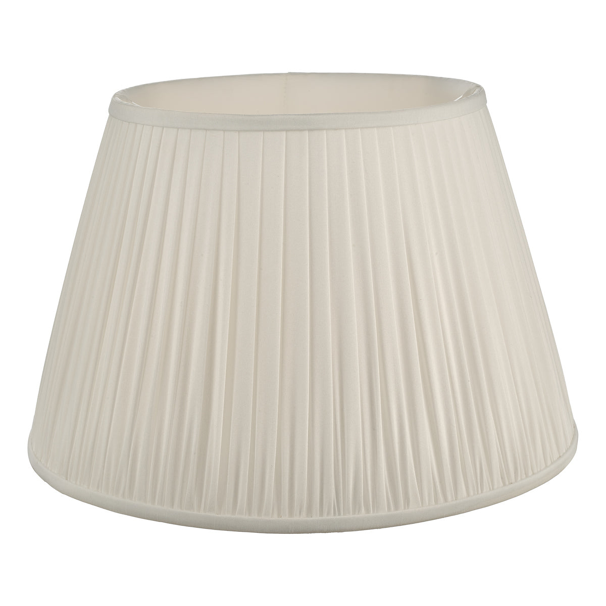 Ulyana Ivory Faux Silk Pleated Shade 45cm<br>Ivory