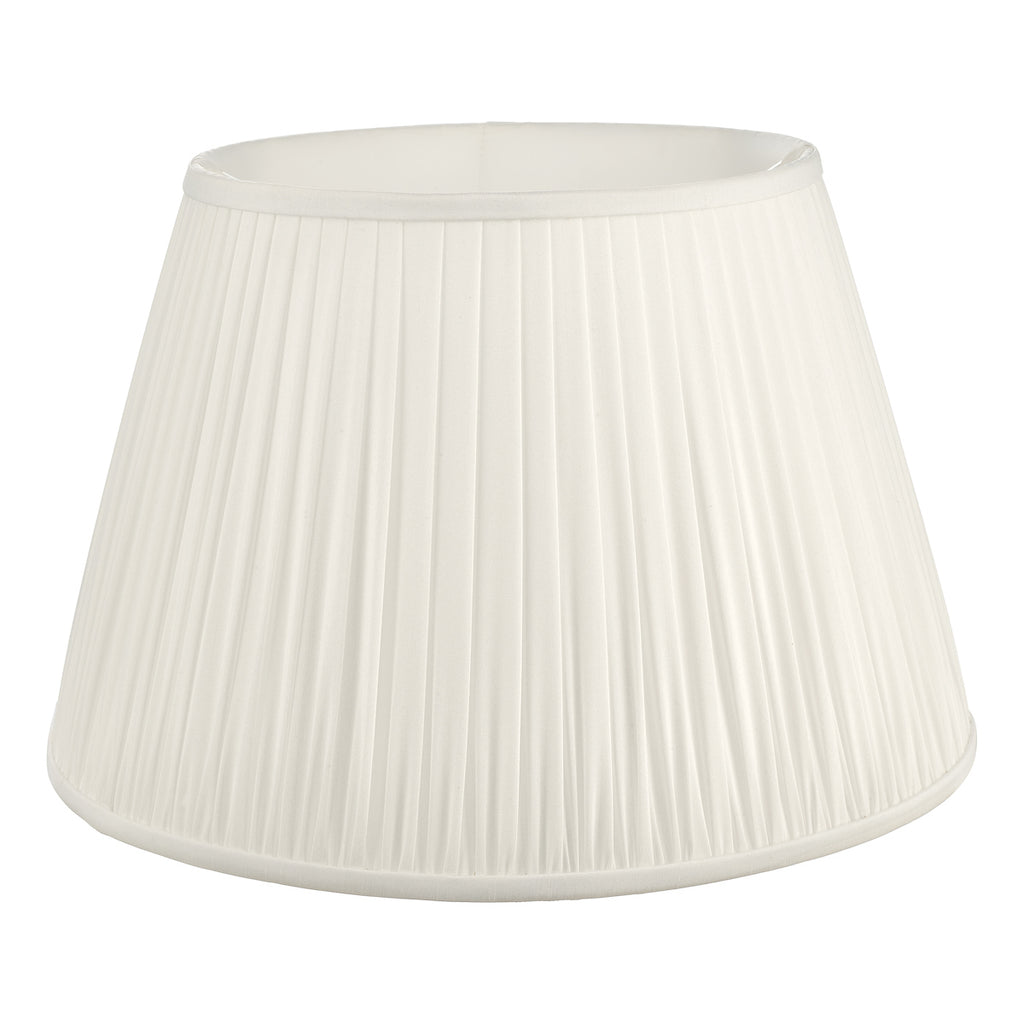 Ulyana Ivory Faux Silk Pleated Shade 45cm<br>Ivory
