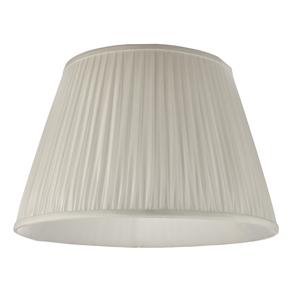 Ulyana Ivory Faux Silk Pleated Shade 45cm<br>Ivory