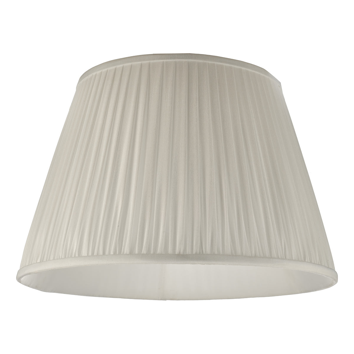 Ulyana Ivory Faux Silk Pleated Shade 45cm<br>Ivory