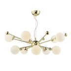 Ursa 10 Light Pendant Polished Gold Opal Glass<br>Polished Gold
