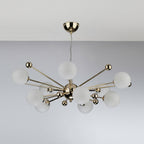 Ursa 10 Light Pendant Polished Gold Opal Glass<br>Polished Gold