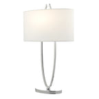 Utara Table Lamp Polished Chrome With Shade <br>Polished Chrome
