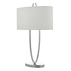 Utara Table Lamp Polished Chrome With Shade <br>Polished Chrome