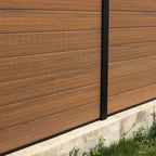 EasyFit Aluminium Fencing Rail Bottom - Black