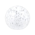 Aurora Speckled White Glass Spherical Table Lamp