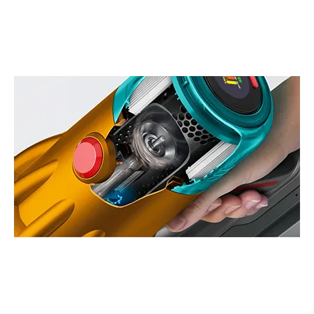 Dyson V12DETECTSUB Detect Slim Submarine Cordless Vacuum - 60 Minutes Run Time - Yellow/Nickel