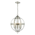 Vanessa 3 Light Pendant Polished Nickel & Glass<br>Polished Nickel