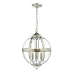 Vanessa 3 Light Pendant Polished Nickel & Glass<br>Polished Nickel