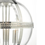 Vanessa 3 Light Pendant Polished Nickel & Glass<br>Polished Nickel