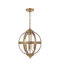 Vanessa 3 Light Pendant Antique Brass And Clear<br>Antique Brass