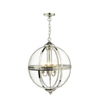 Vanessa 5 Light Pendant Polished Nickel And Clear<br>Polished Nickel