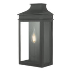 Vapour Coach Lantern Outdoor Wall Light Matt Black IP44<br>Matt Black