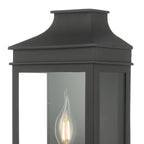 Vapour Coach Lantern Outdoor Wall Light Matt Black IP44<br>Matt Black