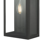 Vapour Coach Lantern Outdoor Wall Light Matt Black IP44<br>Matt Black