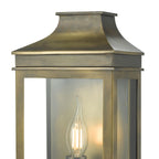 Vapour Coach Lantern Outdoor Wall Light Weathered Brass IP44<br>Weathered Brass