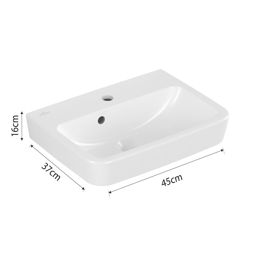 V&B O.novo Basin 450mm - White Alpin