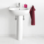 V&B O.novo Full Pedestal For 450mm/500mm/550mm Basin - White Alpin