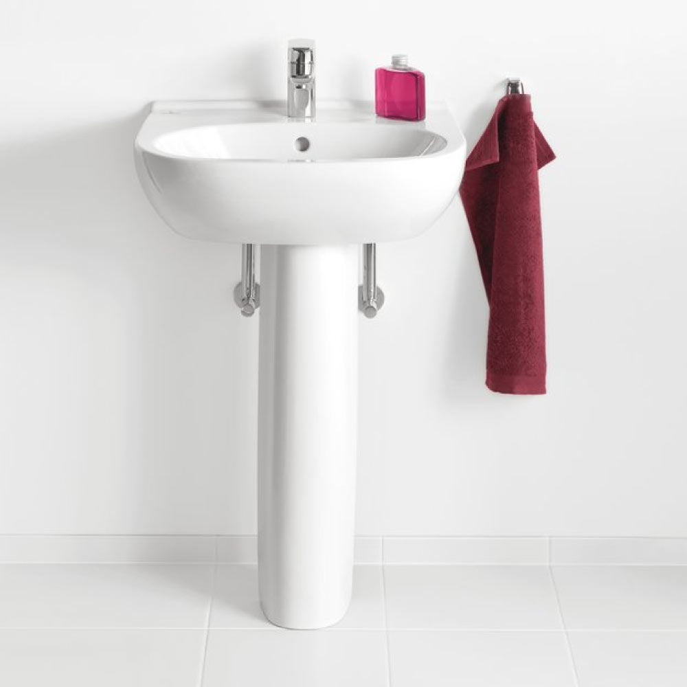 V&B O.novo Full Pedestal For 450mm/500mm/550mm Basin - White Alpin