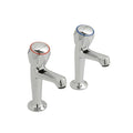 Vado Contract Head High Neck Kitchen Pillar Sink Mixer Standard Valve