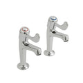 Vado Lever Head High Neck Pillar Taps