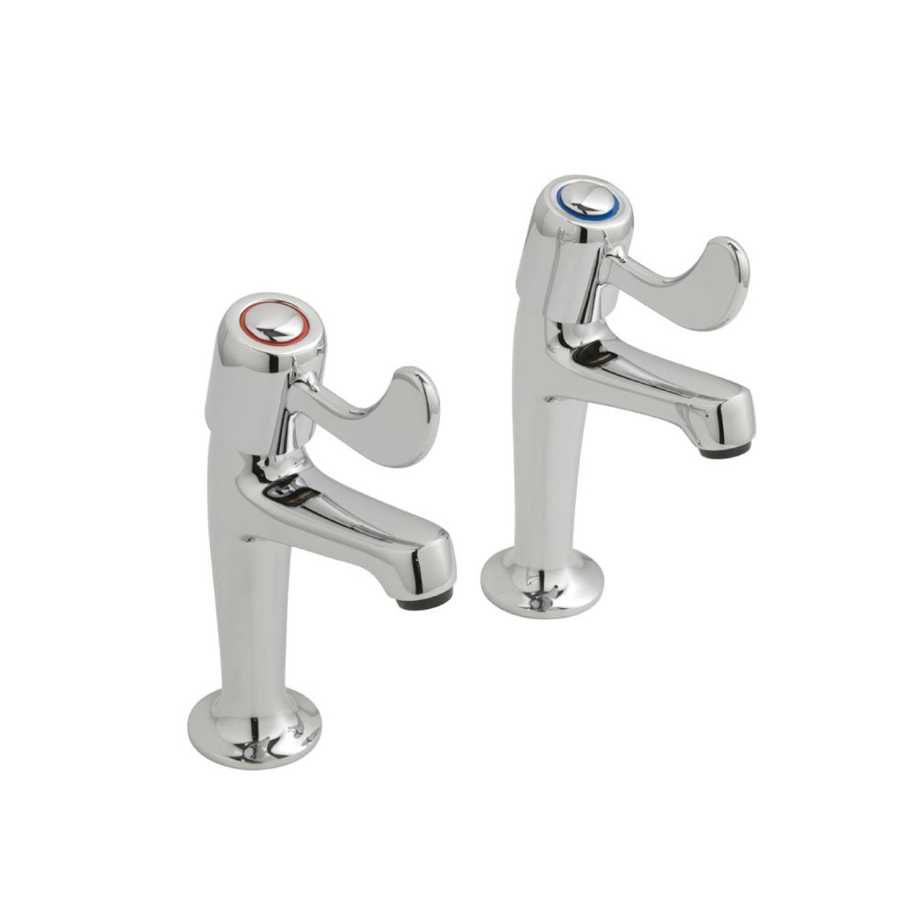 Vado Lever Head High Neck Pillar Taps