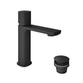 Vado Cameo Leverless Mono Basin Mixer C/W Universal Waste - Matt Black Finish (HP Only)