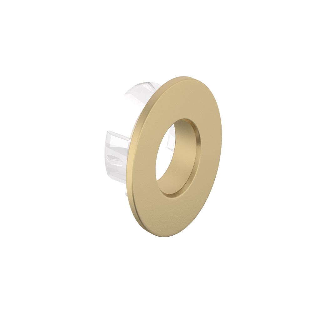 Vado Cameo Overflow Cover For Ceramic Basin - Satin Brass Finish