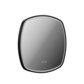 Vado Cameo Illuminated 600mm Soft Square Mirror - Matt Black Finish