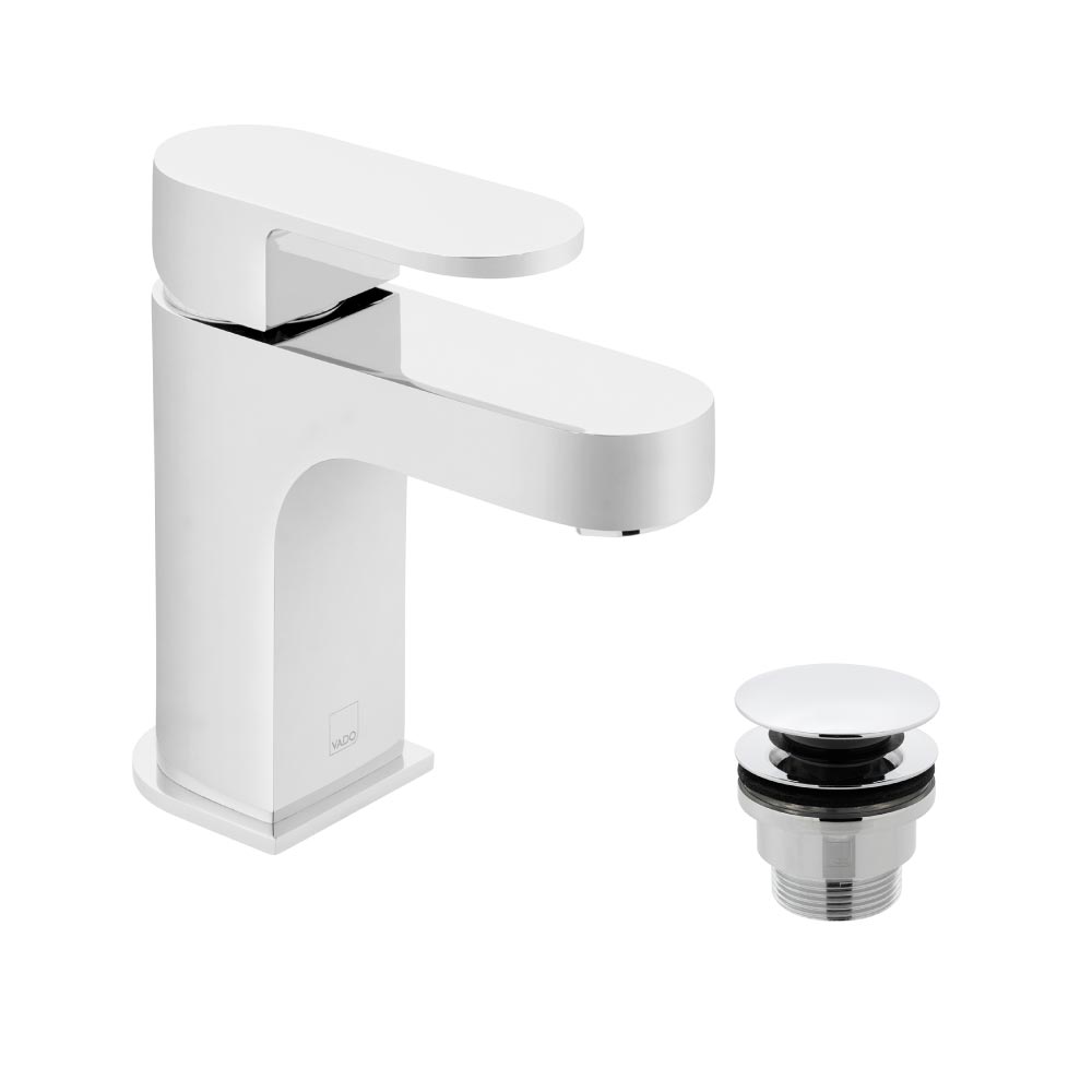 Vado Life Mono Basin Mixer C/W Clic Clac Waste