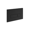 Vado Square Button Flush Plate - Matt Black Finish