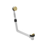 Vado Cameo Bath Clicker Waste & Overflow - Satin Brass Finish