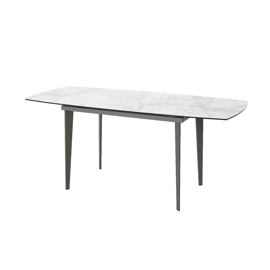 Verdi Gloss Ceramic Extending Dining Table - 120-180cm