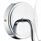 Vestry Bathroom Wall Light Polished Chrome Glass IP44<br>Polished Chrome