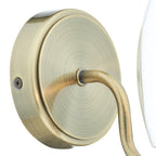 Vestry Bathroom Wall Light Antique Brass IP44<br>Antique Brass
