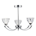 Vito 3 Light Semi Flush Polished Chrome<br>Polished Chrome