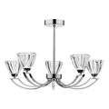 Vito 5 Light Semi Flush Polished Chrome<br>Polished Chrome